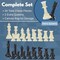WE Games Plastic Staunton Tournament Chess Pieces, 3.75 in King